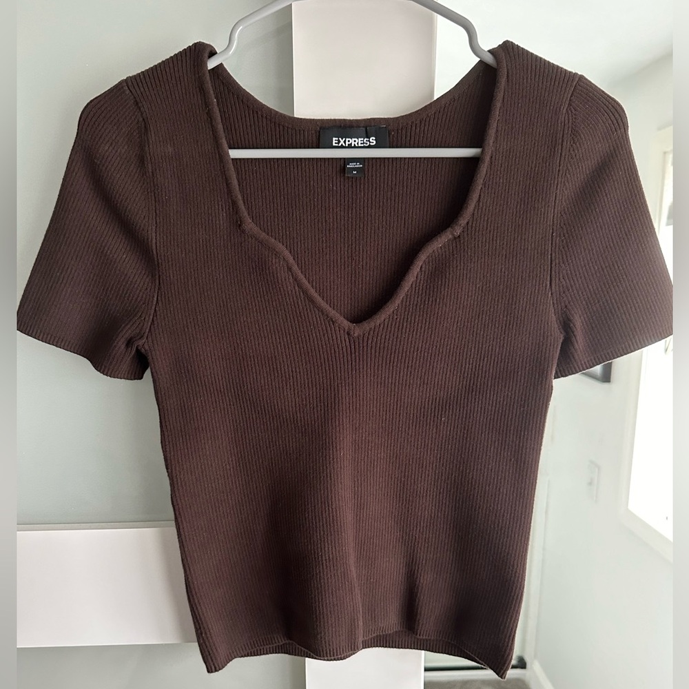 Express Brown Top
